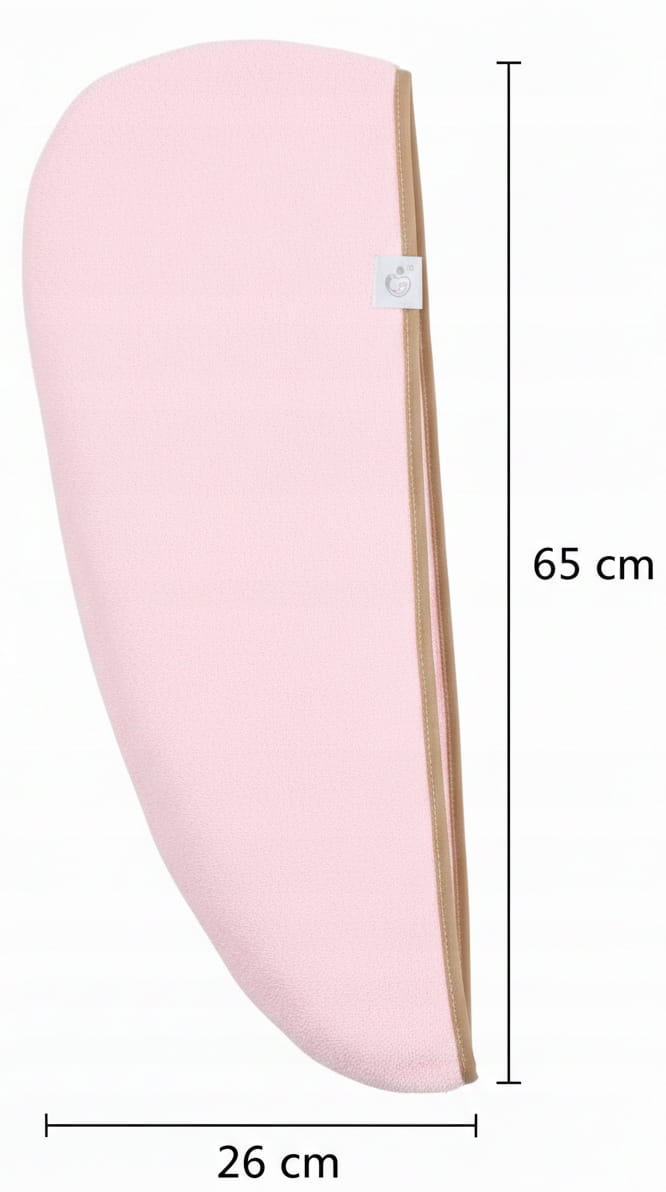 Gruby ręcznik do włosów turban na rzep termofrotte chłonny miękki Babymam - obrazek 5