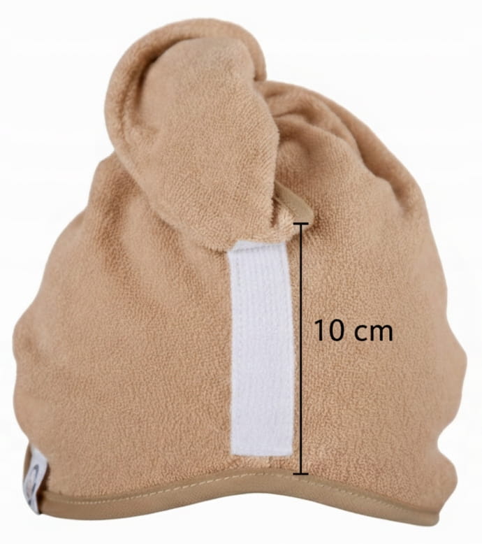 Gruby ręcznik do włosów turban na rzep termofrotte chłonny miękki Babymam - obrazek 4