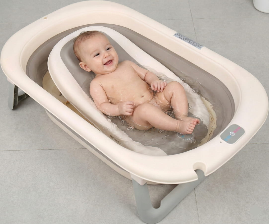 Babymam fotelik do wanienki leżaczek do kąpieli kąpielowy dla noworodka - obrazek 4