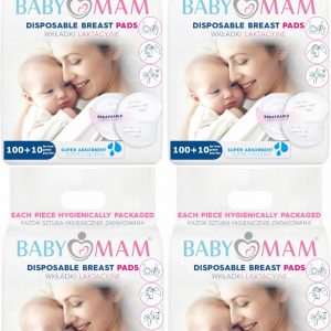 4x Wkładki laktacyjne superchłonne żelujące 440szt Babymam Big Pack