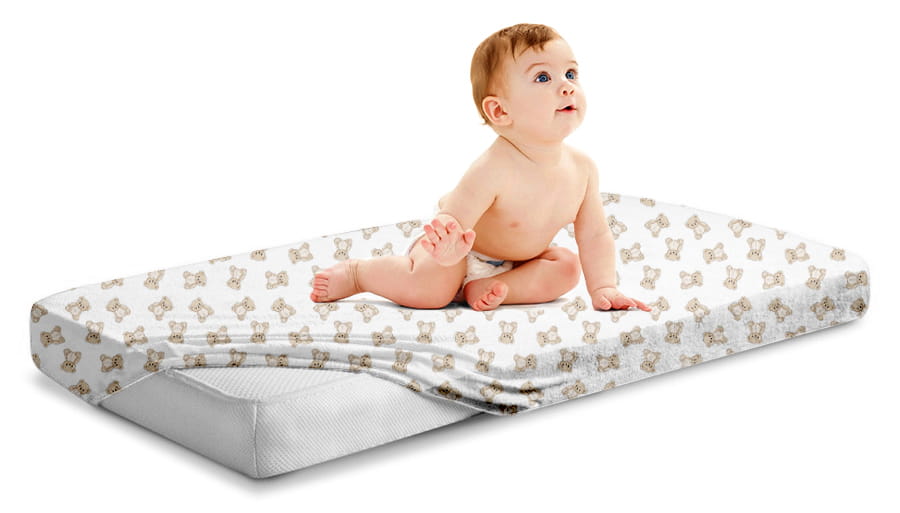 Prześcieradło 120x60 do łóżeczka bawełna materiałowe Babymam - obrazek 3