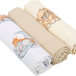 Pieluchy muślinowe pieluszki premium zestaw 3szt 60x75cm Babymam