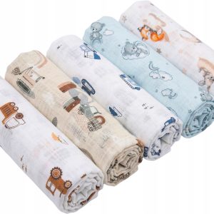 Babymam pieluchy tetrowe bawełna 100% zestaw 5szt