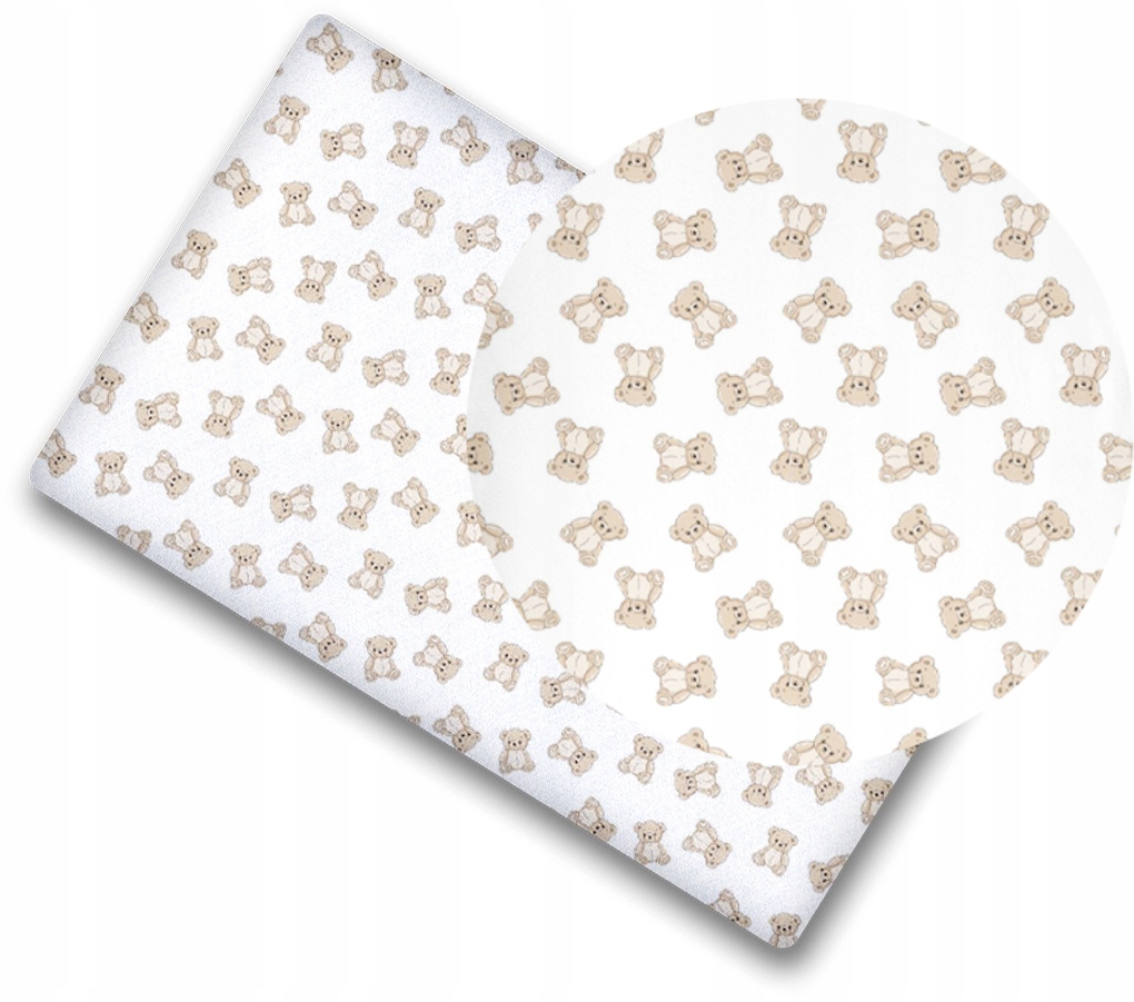 Prześcieradło materiałowe do kołyski 90x40 cm z gumką Babymam