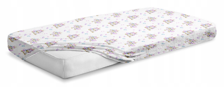 Prześcieradło materiałowe do kołyski 90x40 cm z gumką Babymam - obrazek 5