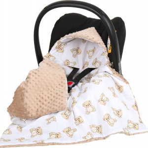 Babymam kocyk minky do fotelika nosidełka ciepły
