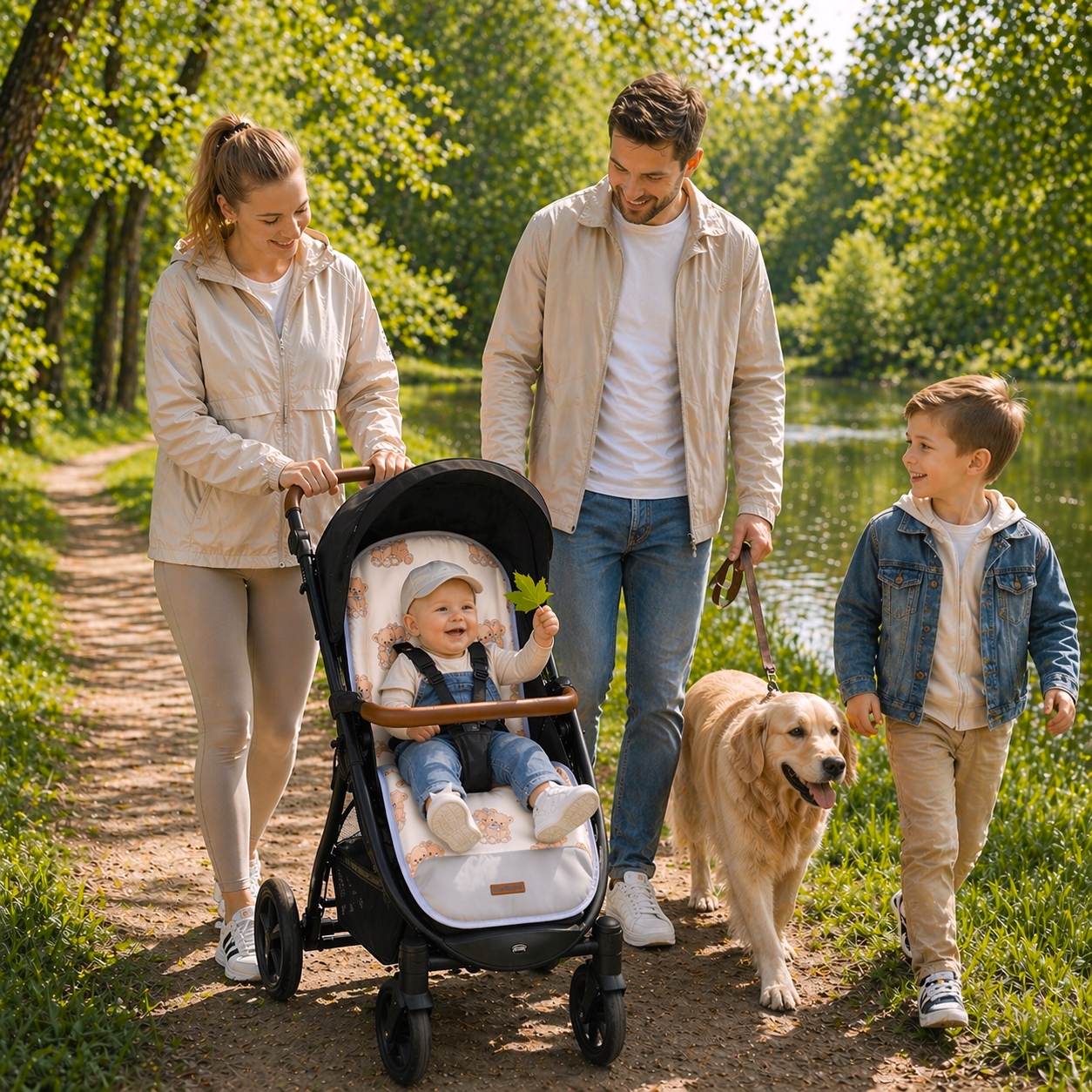 Babymam wkładka do wózka spacerówki dwustronna uniwersalna babymam ALLinONE - obrazek 2