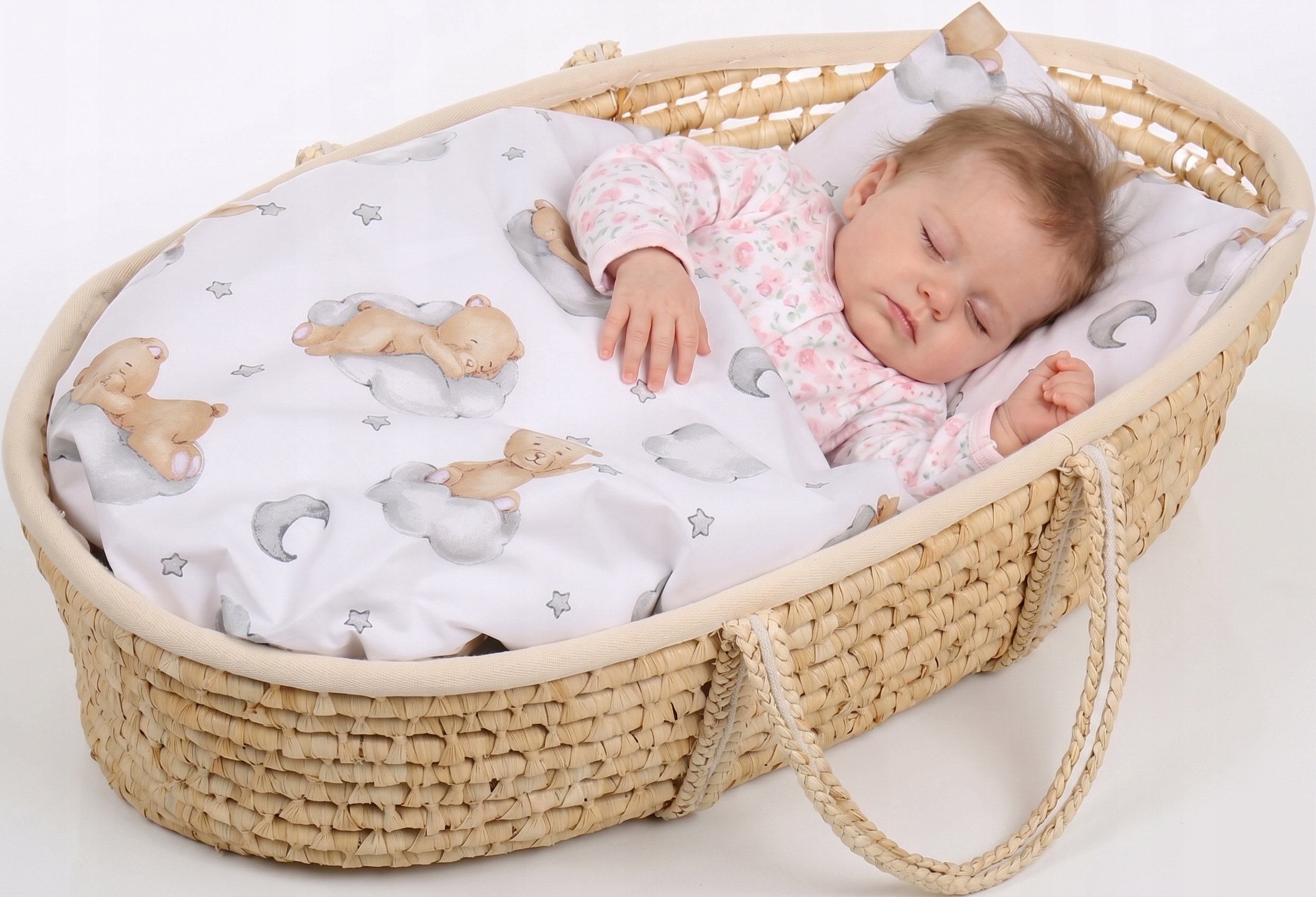 Pościel 80x70 do kołyski wózka 2 elementy Babymam - obrazek 4