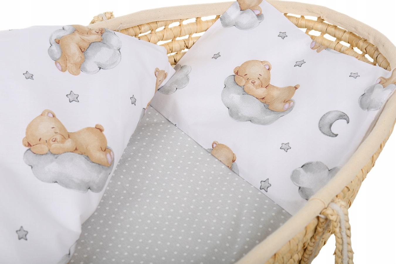 Pościel 80x70 do kołyski wózka 2 elementy Babymam - obrazek 5