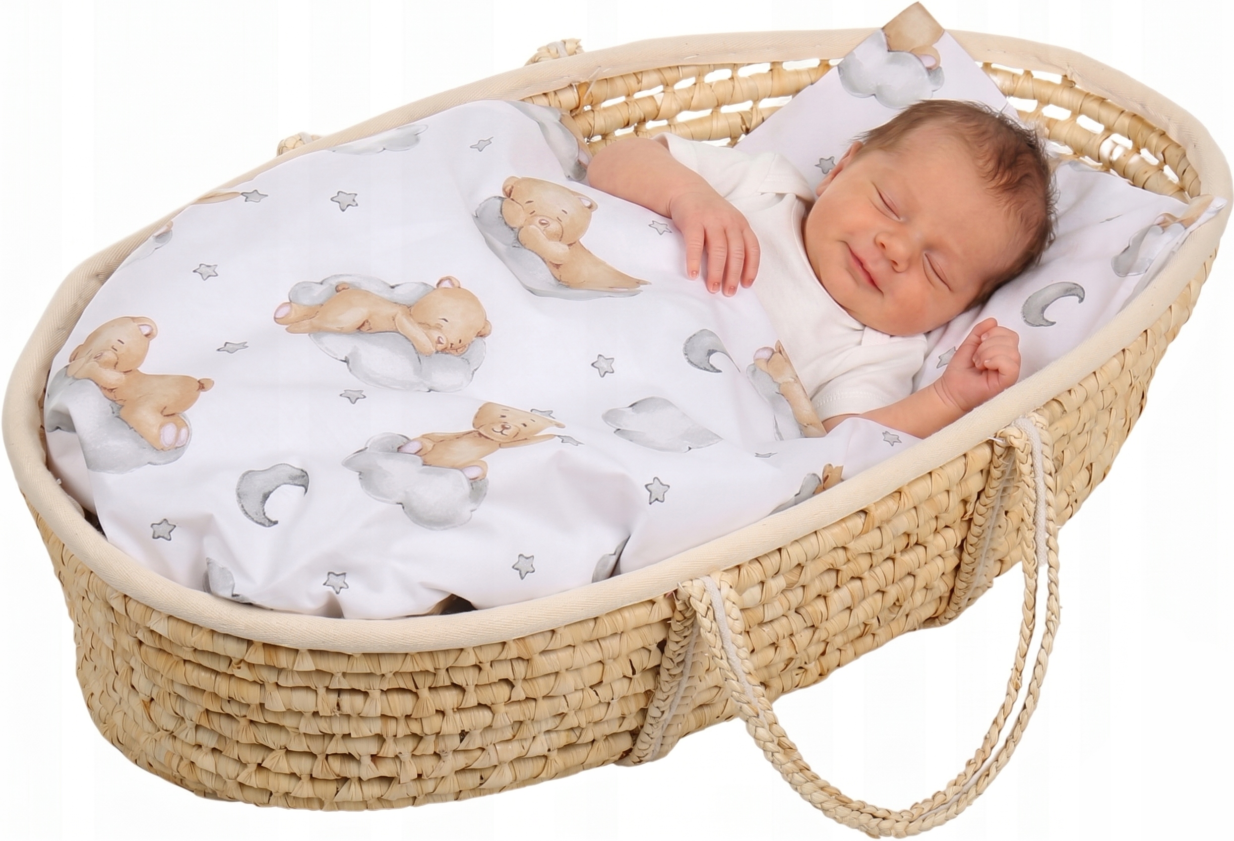 Pościel 80x70 do kołyski wózka 2 elementy Babymam - obrazek 6