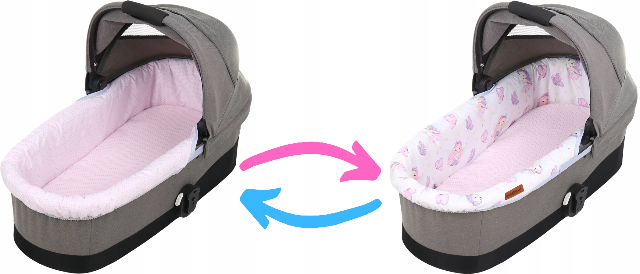 Babymam wkładka do gondoli wózka + prześcieradło - obrazek 9