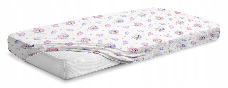 Prześcieradło materiałowe do kołyski 90x40 cm z gumką Babymam - obrazek 2