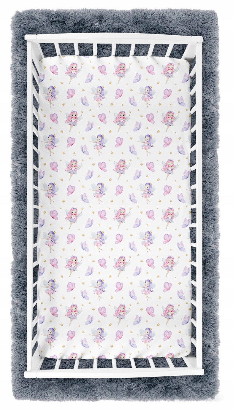 Prześcieradło materiałowe do kołyski 90x40 cm z gumką Babymam - obrazek 4