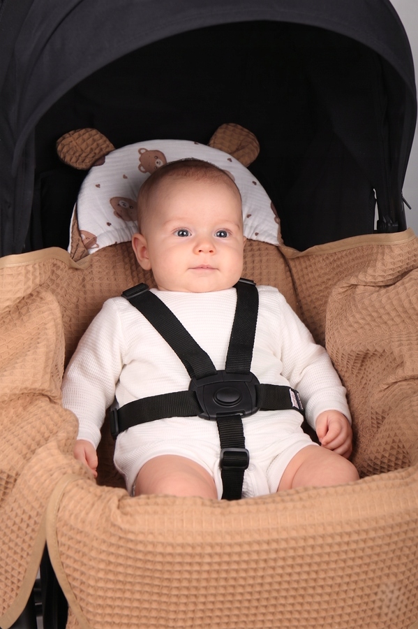 Otulacz do fotelika wózka nosidełka zapinany oddychający 3D AIR 3w1 Babymam - obrazek 5