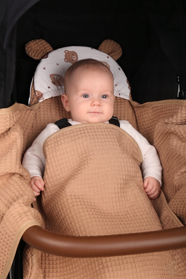Otulacz do fotelika wózka nosidełka zapinany oddychający 3D AIR 3w1 Babymam - obrazek 7