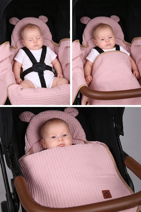 Otulacz do fotelika wózka nosidełka zapinany oddychający 3D AIR 3w1 Babymam - obrazek 2