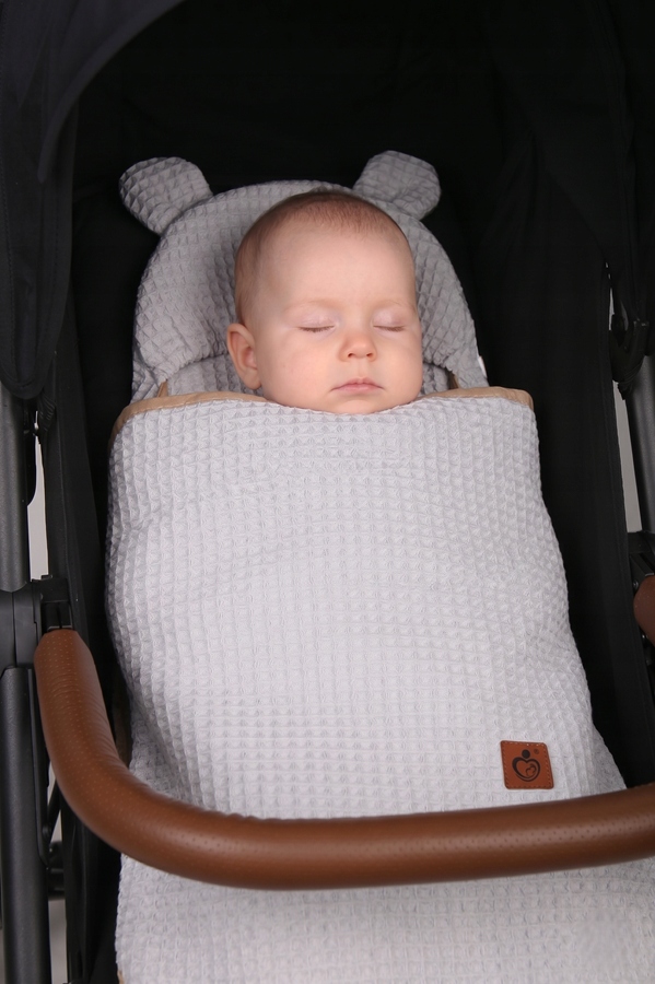Otulacz do fotelika wózka nosidełka zapinany oddychający 3D AIR 3w1 Babymam - obrazek 4