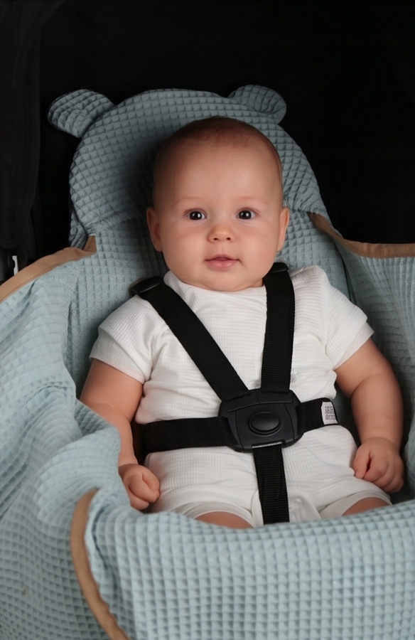 Otulacz do fotelika wózka nosidełka zapinany oddychający 3D AIR 3w1 Babymam - obrazek 3