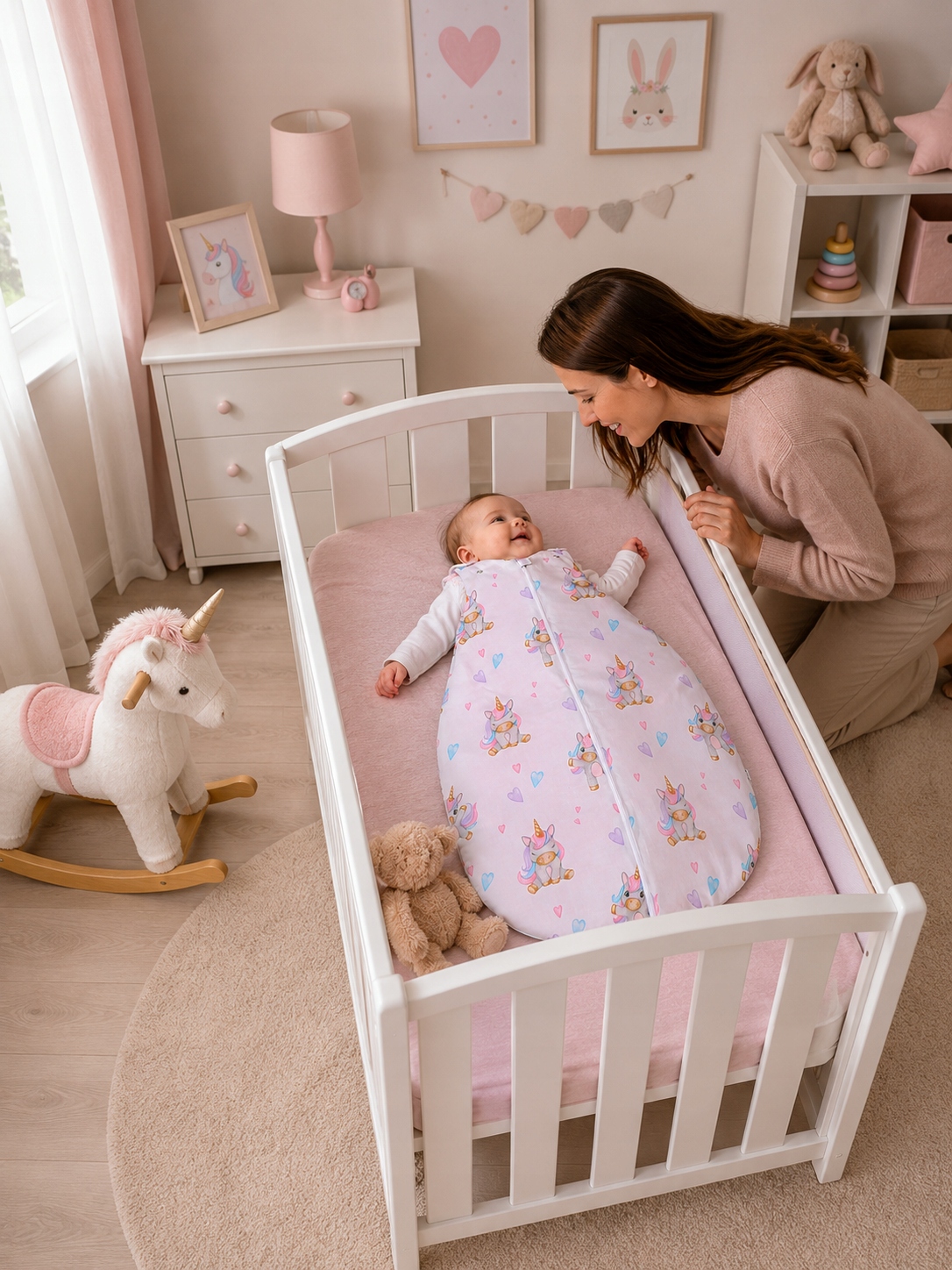 Śpiworek niemowlęcy do spania dream bawełna 100% regulowany Babymam - obrazek 2