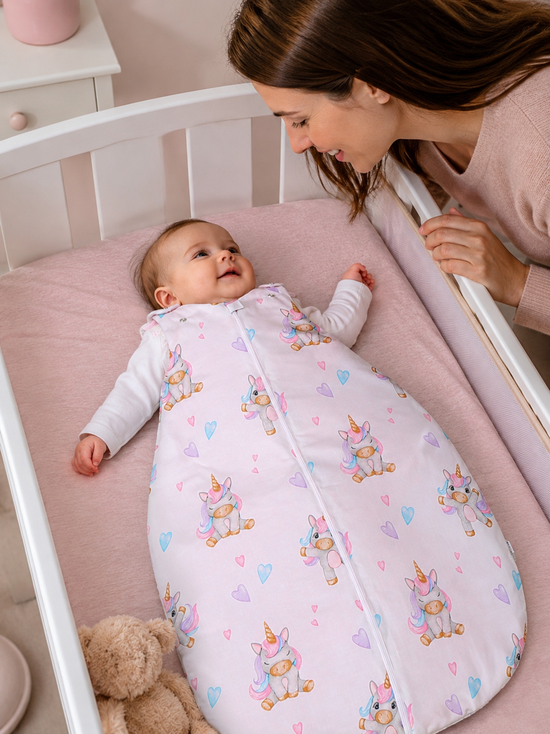 Śpiworek niemowlęcy do spania dream bawełna 100% regulowany Babymam - obrazek 3