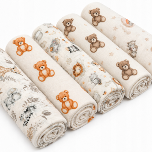 Babymam pieluchy tetrowe bawełna 100% zestaw 5szt
