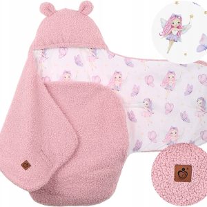 Babymam otulacz do fotelika wózka nosidełka zapinany ciepły bawełna plusz