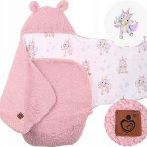 Babymam otulacz do fotelika wózka nosidełka zapinany ciepły bawełna plusz