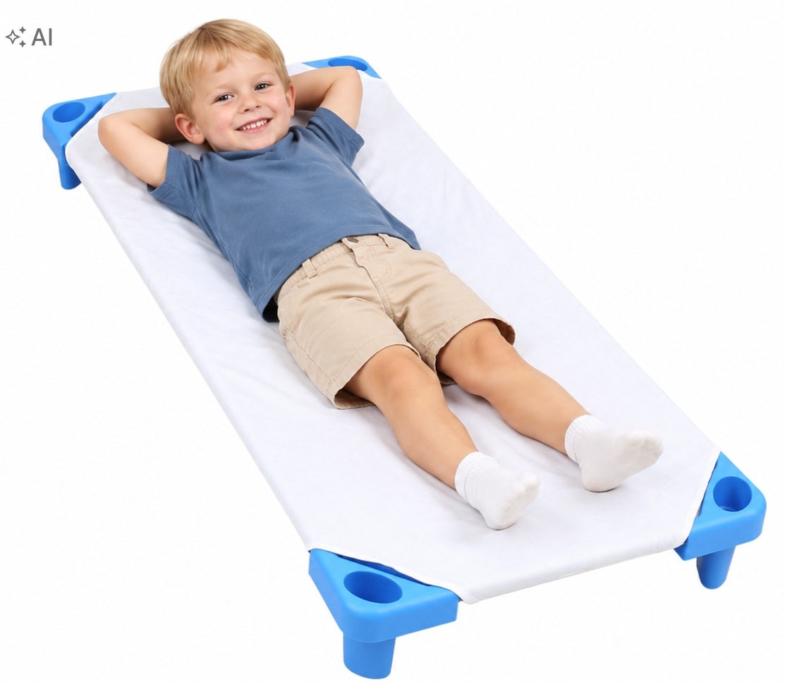 Nieprzemakalne prześcieradło na leżak przedszkolny 140x60 cm podkład Babymam - obrazek 3