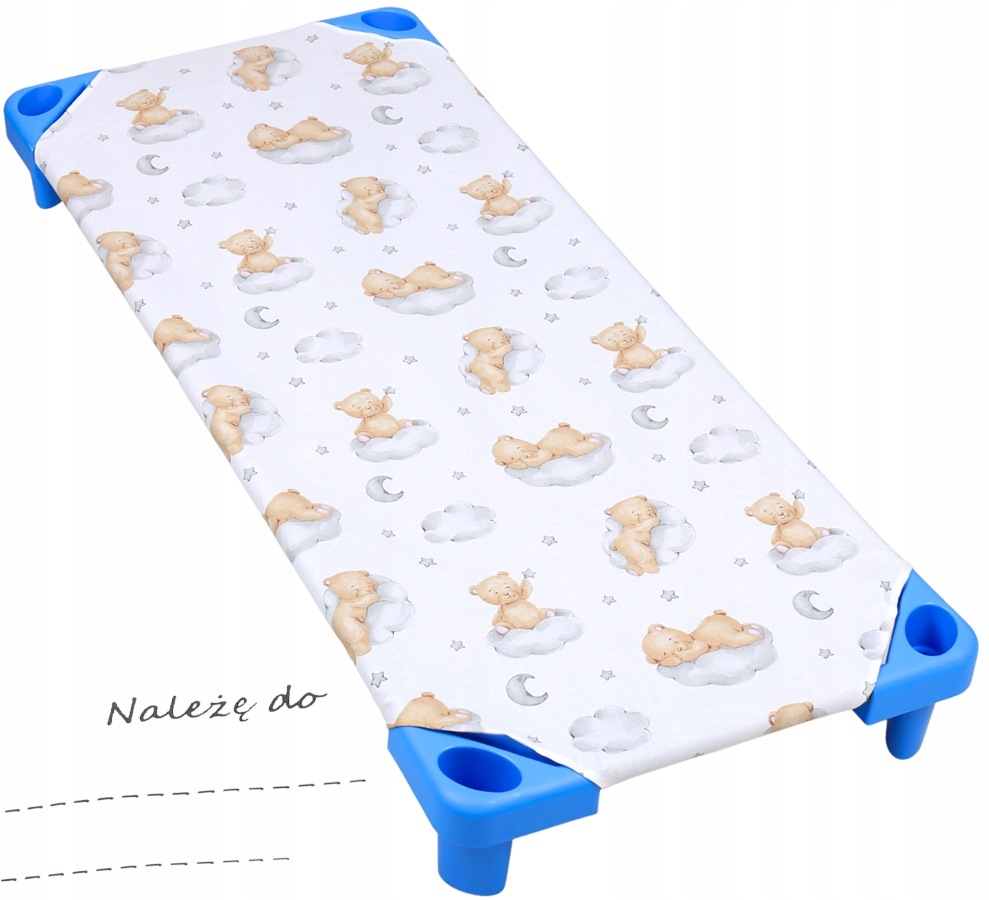 Prześcieradło na leżak przedszkolny 140x60cm do przedszkola żłobka Babymam