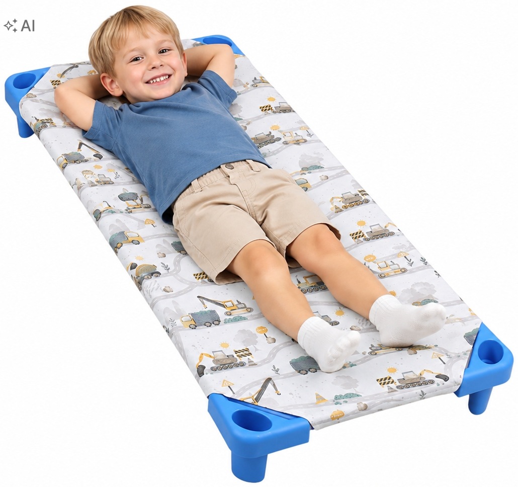 Prześcieradło na leżak przedszkolny 140x60cm do przedszkola żłobka Babymam - obrazek 2