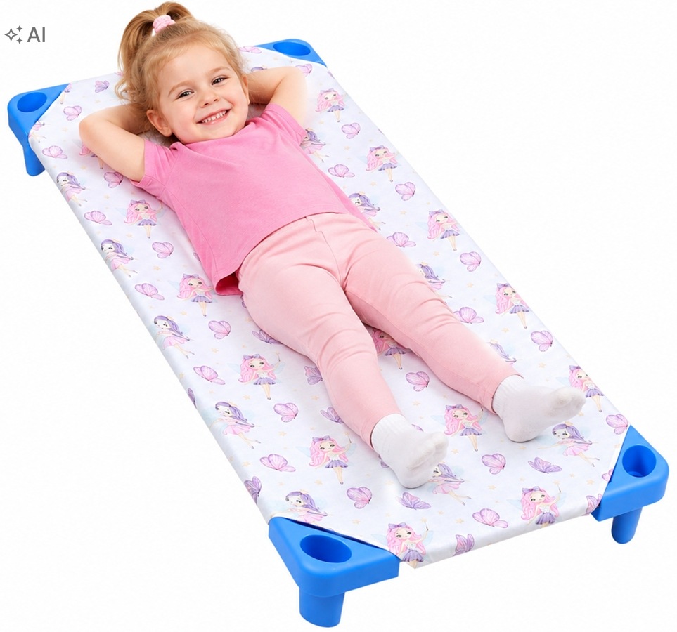 Prześcieradło na leżak przedszkolny 140x60cm do przedszkola żłobka Babymam - obrazek 2