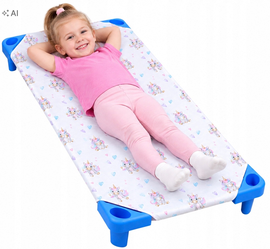 Prześcieradło na leżak przedszkolny 140x60cm do przedszkola żłobka Babymam - obrazek 2