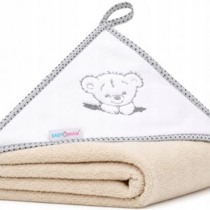 Babymam okrycie kąpielowe ręcznik 100x100 bawełna